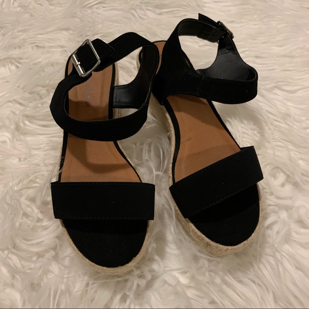 Pre Loved Black Espadrilles